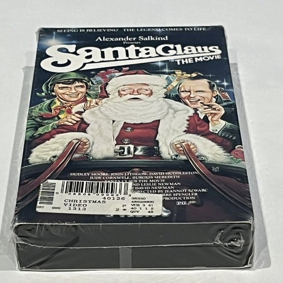 Vintage 1990 Santa Claus The Movie Dudley Moore Movie VHS Sealed  Video Treasure - Picture 5 of 15